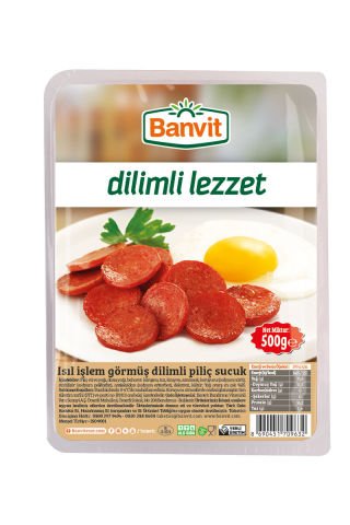 BANVİT SUCUK 500GR DİLİMLİ PİLİÇ 1*16