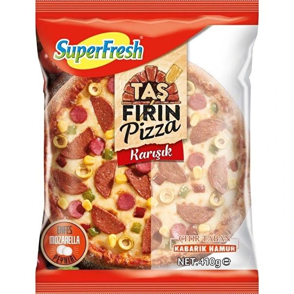 SÜPERFRESH PİZZA TAŞFIRIN KARIŞIK 410GR 1*6