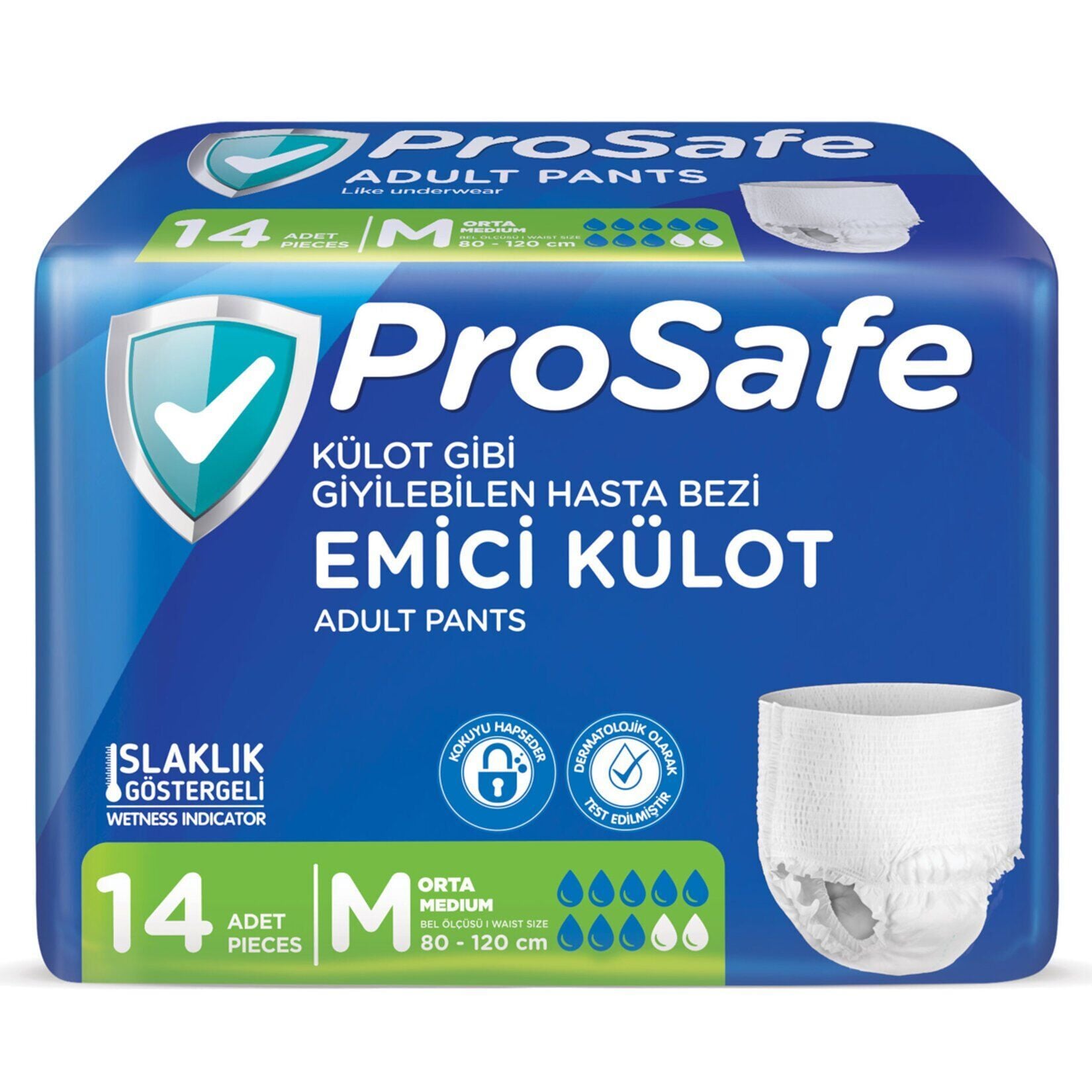 PROSAFE EMİCİ KÜLOT ORTA 14'LÜ ( 80-120CM ) 1*4