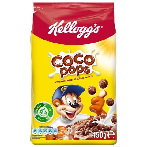 ÜLKER KAHV.KELLOGS COCOPOPS 450GR TOP 2701-10 1*12