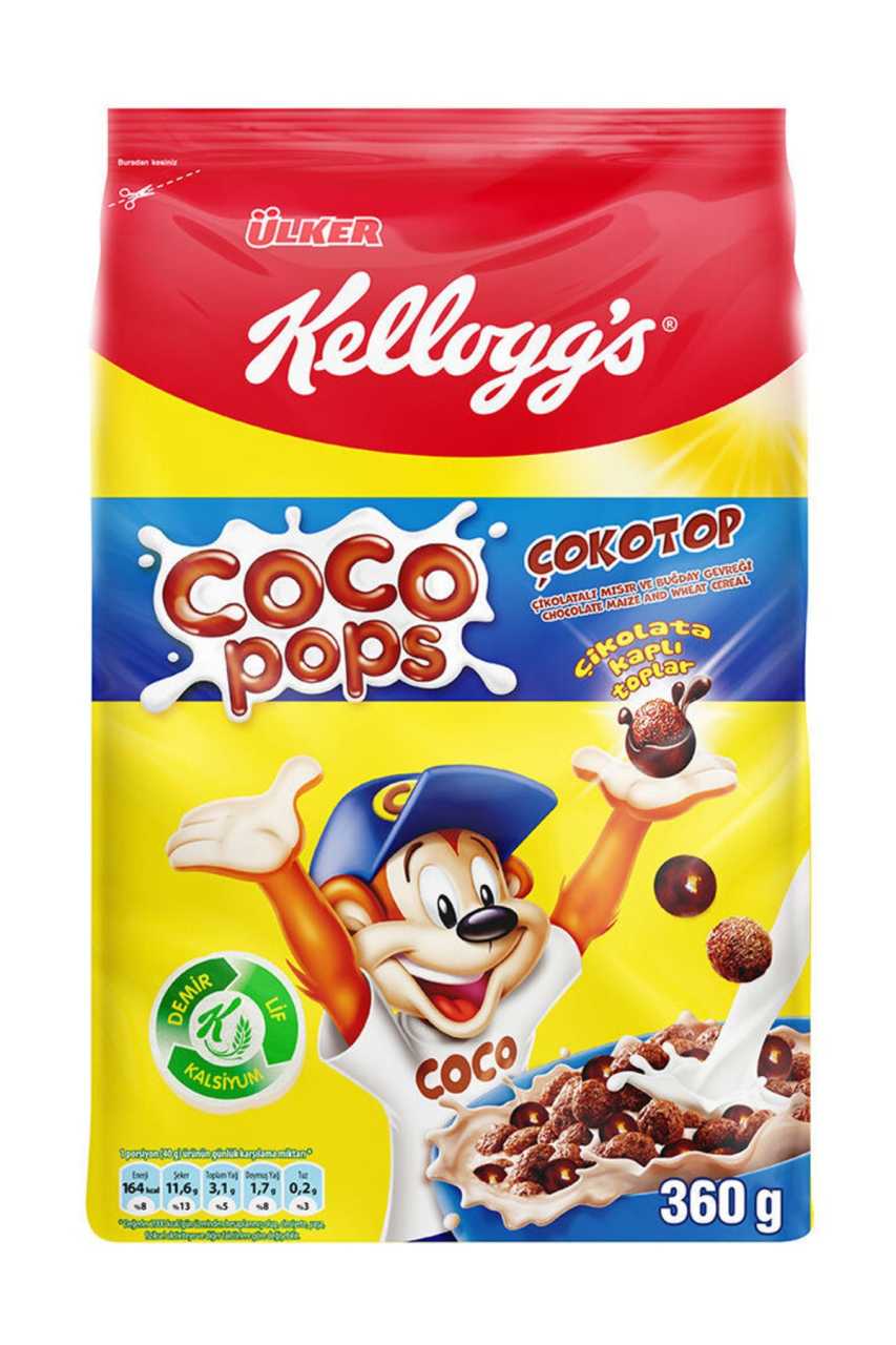 ÜLKER KAHV.KELLOGS COCOPOPS 360GR ÇOKOTOP 2721-05 1*10