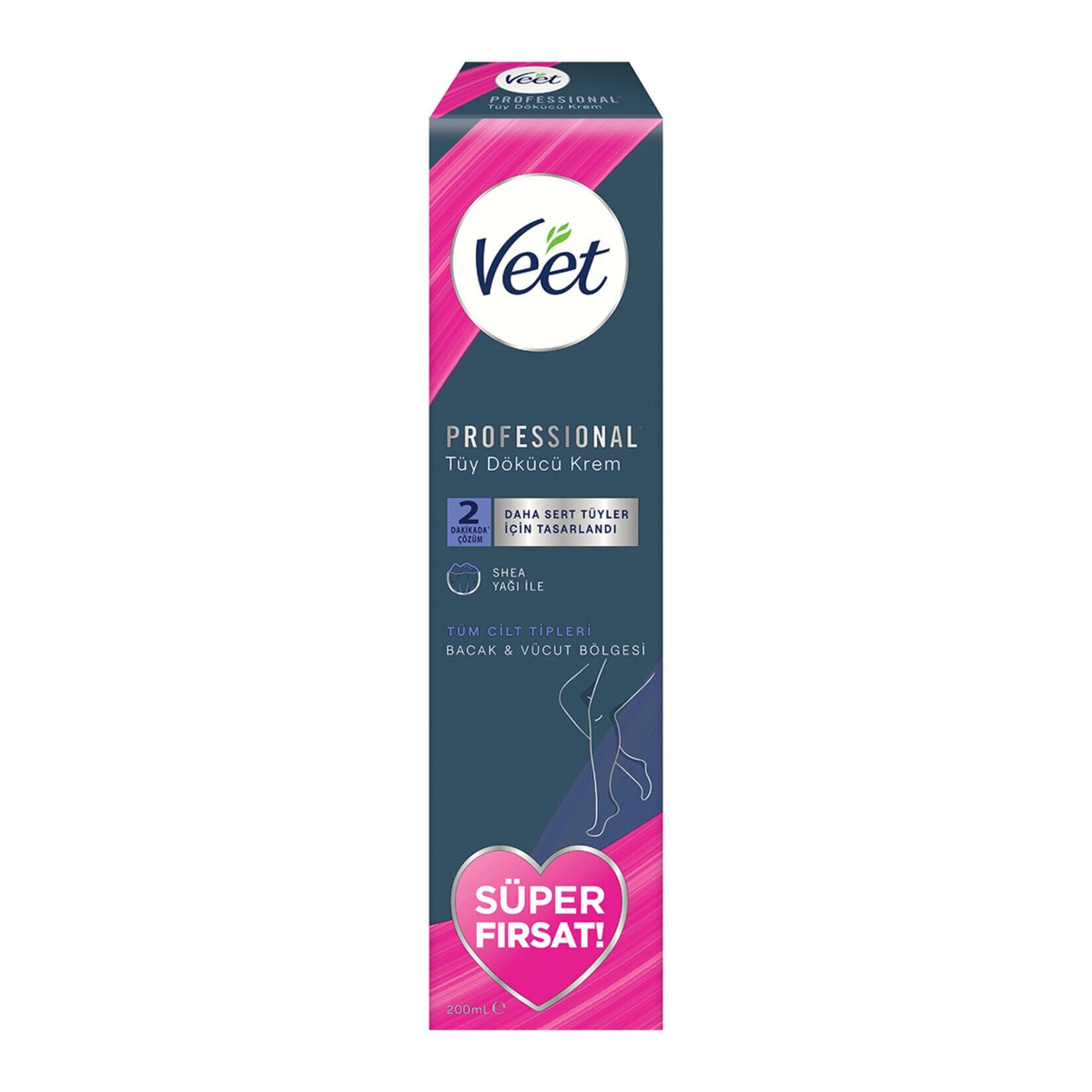 VEET TÜY DÖK.KREM 200ML PROF.BACAK VE VÜCUT TÜM CİLT SÜPER FIRSAT 1*6