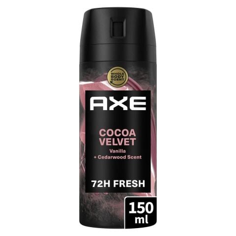 AXE DEO COCOA VELVET 150ML 1*24