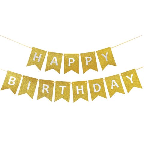 ORCA .YAZI BANNER HAPPY BİRTDAY DEKORATİF 1*24