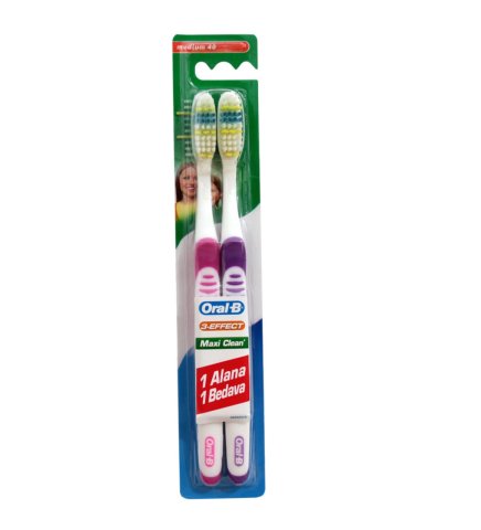 ORAL-B DİŞ FIRÇASI MAXİ CLEAN 1+1 ORTA 1*12