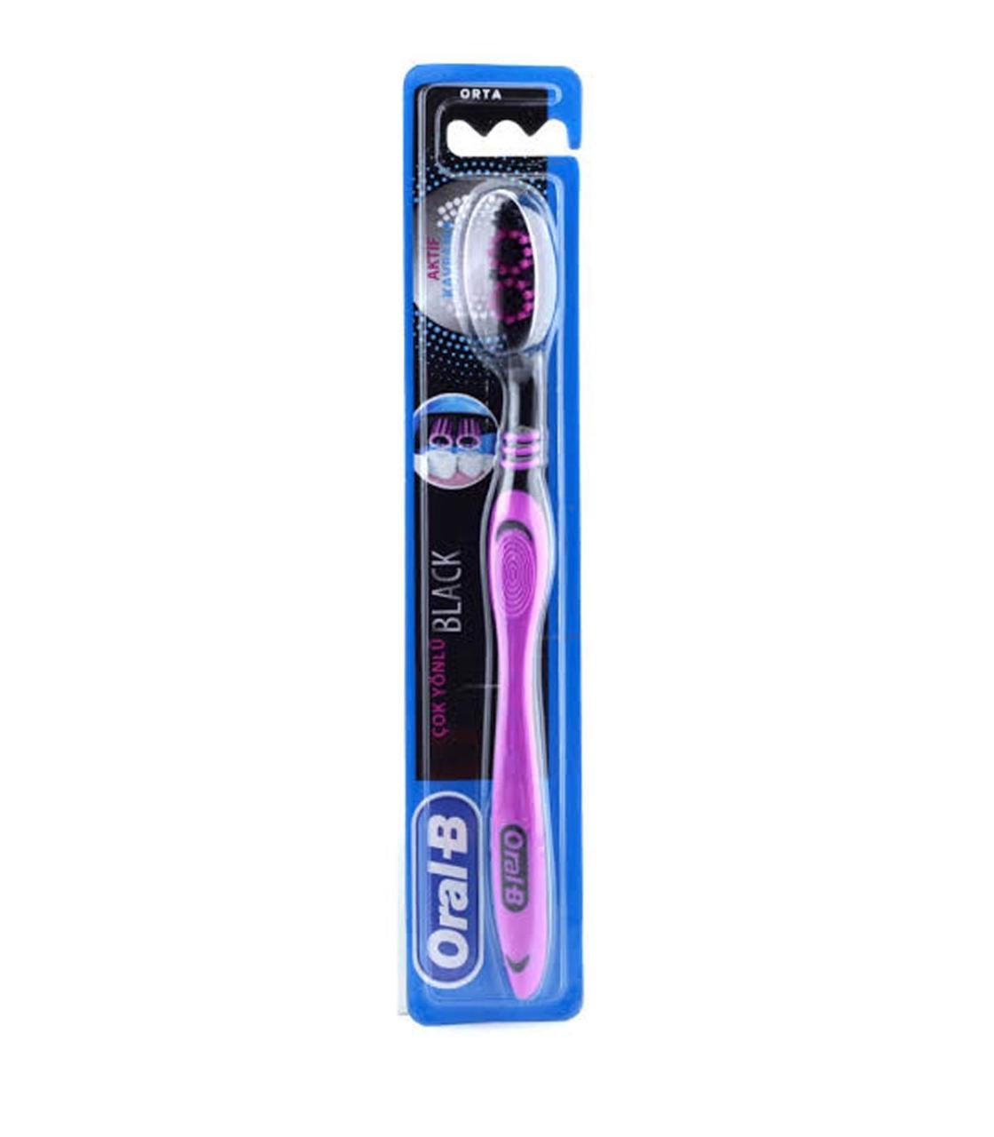 ORAL-B DİŞ FIRÇASI BLACK ÇOKYÖNLÜ MEDIUM 1*6*24