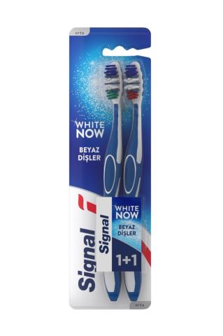 SİGNAL DİŞ FIRÇASI WHİTE NOW 1+1 BEYAZ DİŞLER ORTA 1*12