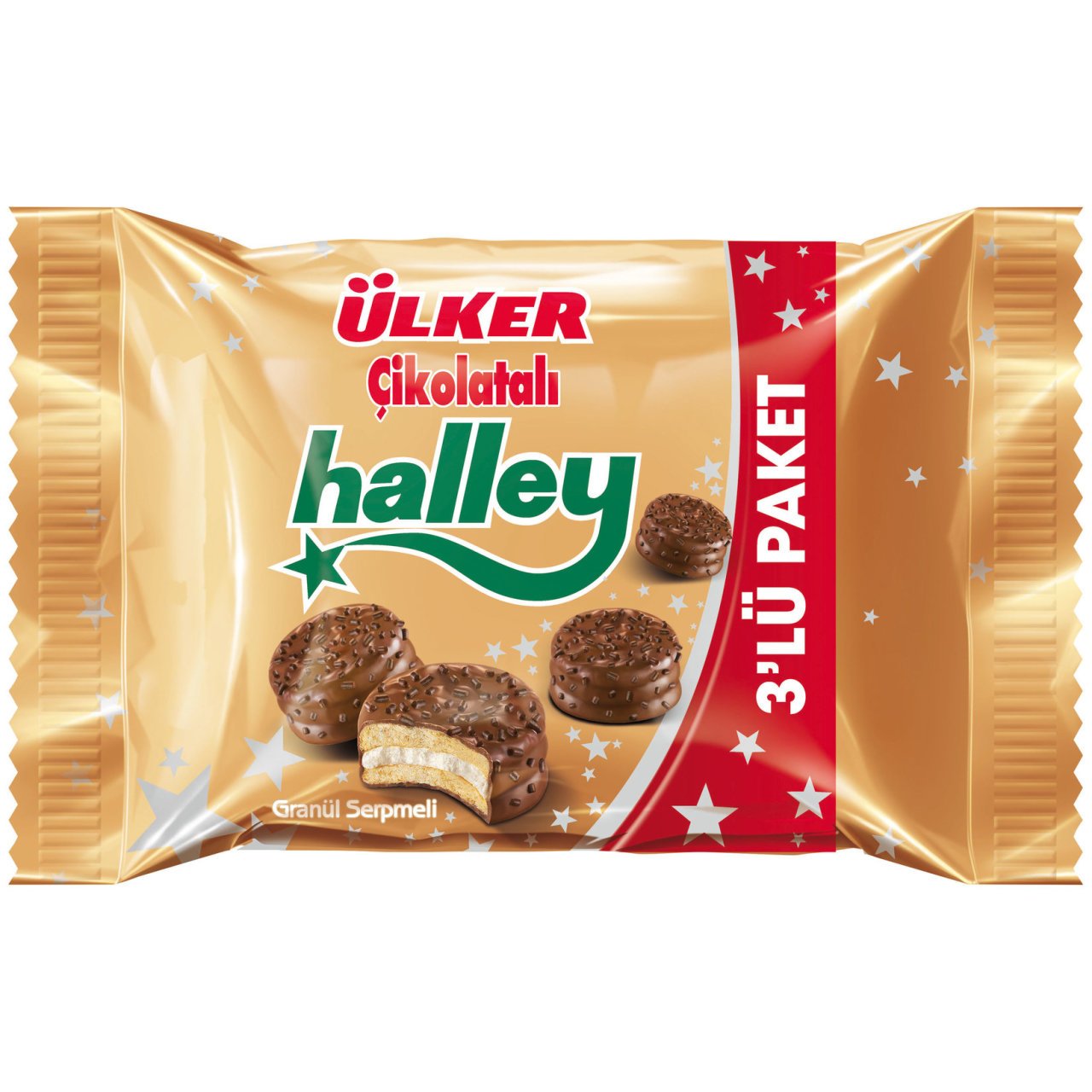 ÜLKER C.HALLEY MİNİ GRANÜLLÜ  3LÜ 198GR 367-08 1*18