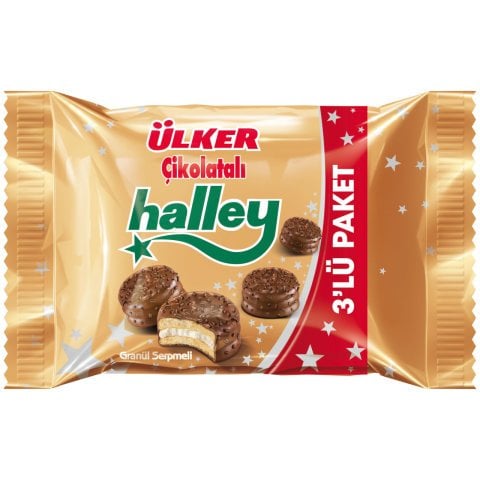 ÜLKER C.HALLEY MİNİ GRANÜLLÜ  3LÜ 198GR 367-08 1*18