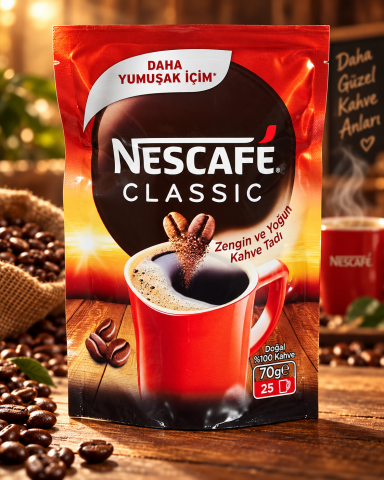 NESCAFE CLASSİC EKOPAKET YOĞUNLUK 70GR 1*12