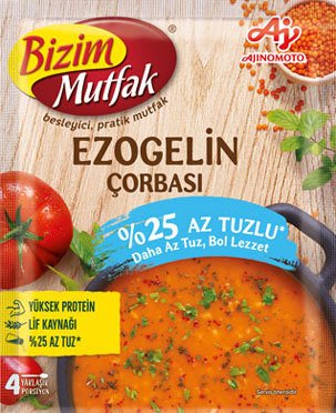 ÜLKERXXXX BİZİM Ç.AZ TUZLU EZOGELİN ÇORBA 76GR 6471-18 1*6*12