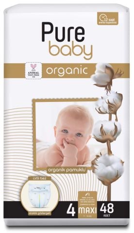PURE BABY ORG.2'Lİ JUMBO 4MAXİ 48'Lİ 1*4