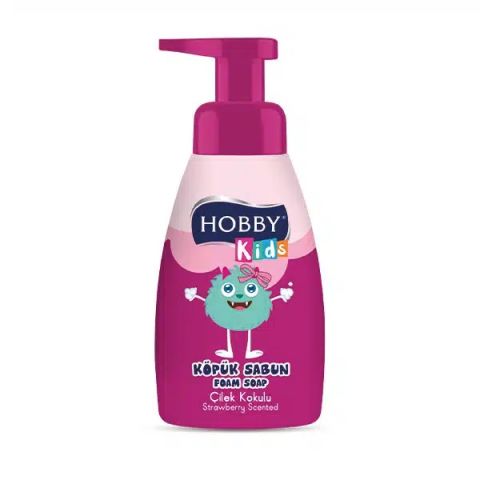 HOBBY SIVI SABUN 200ML KÖPÜK KİDS ÇİLEK KOKULU POMPALI 1*12