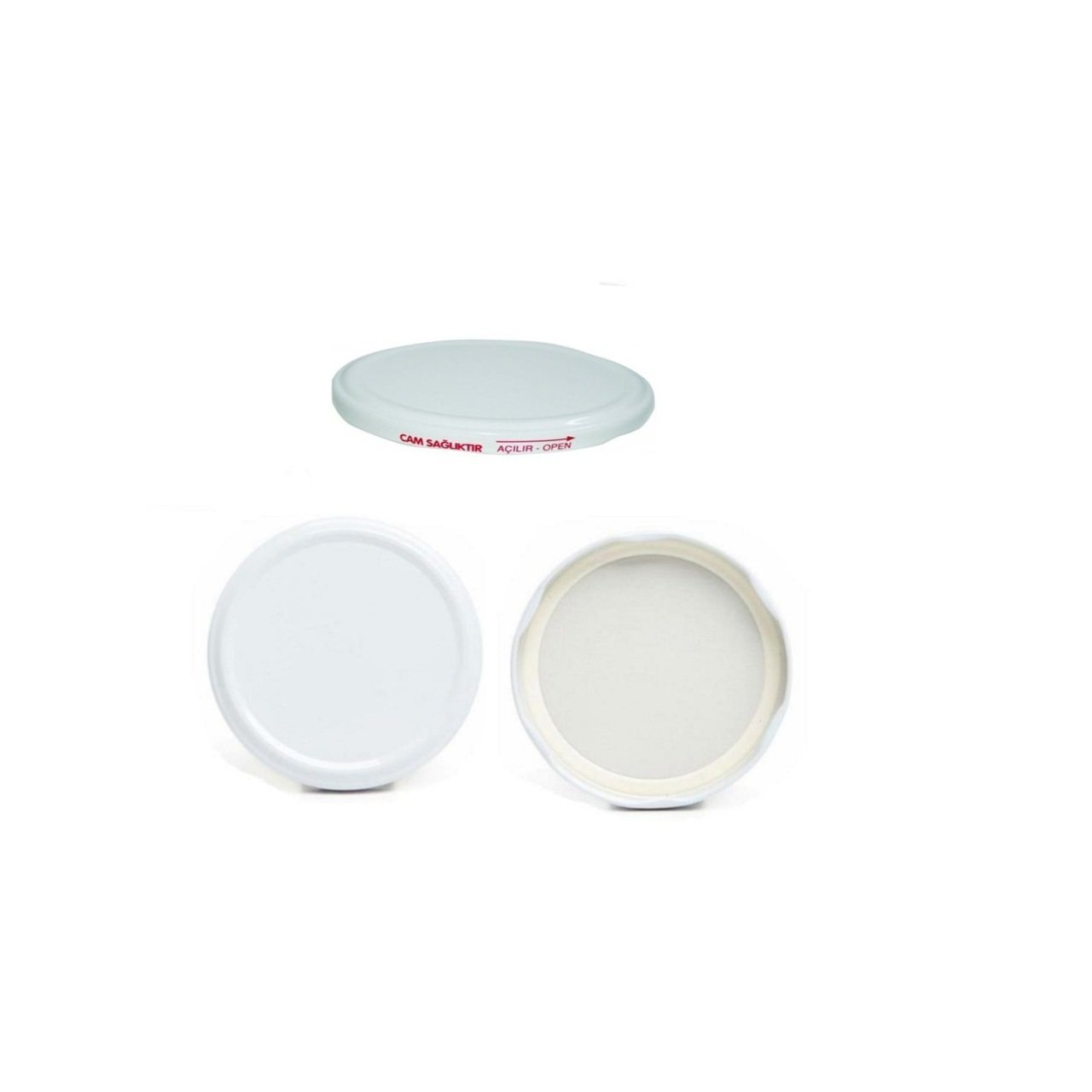 PAŞABAHÇE/İŞÇAP BEYAZ KAVANOZ KAPAĞI 1KG  1*600