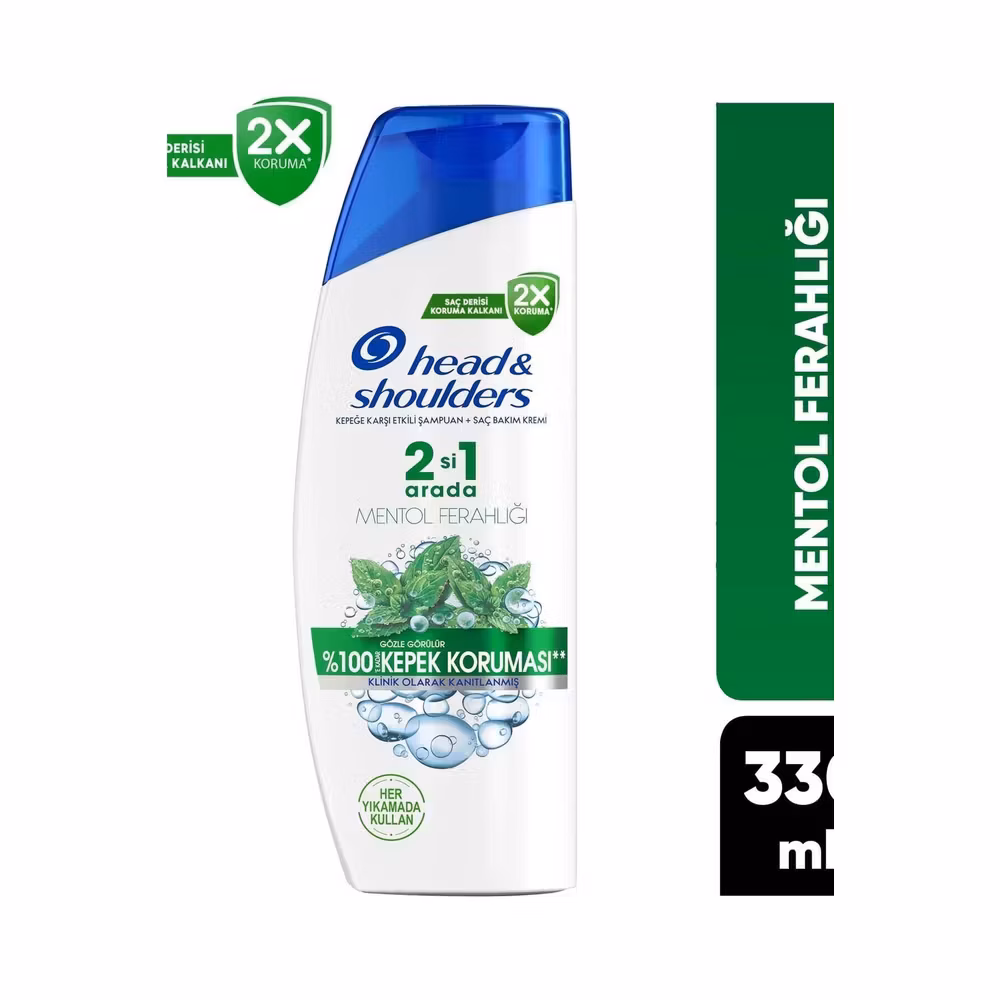 HEAD ŞAMPUAN 330ML 2/1 MENTOL FERAHLIĞI %100KEPEK KORUMA 1*6