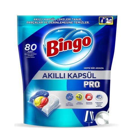 BİNGO BUL.MAK.KAPSÜL H1A AKILLI PRO 80'Lİ LİMON KOKULU 1096G 1*4