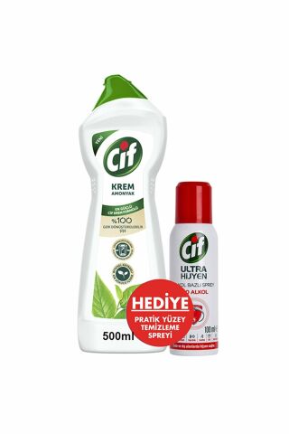CİF KREM 500ML AMONYAK+CİF YÜZEY TEM.SPR.HEDİYELİ