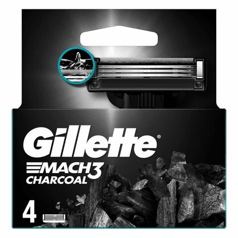 GİLLETTE BIÇAK MACH3 CHARCOAL 4'LÜ YEDEK 1*10