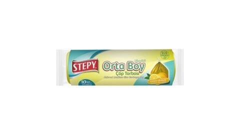 STEPY ÇÖP POŞETİ BZG.ORTA LİMON 15'Lİ 55*60CM 1*25