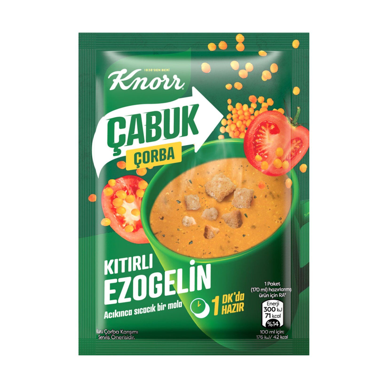 KNORR ÇB.Ç.KITIRLI EZOGELİN ÇORBA 22G 1*24