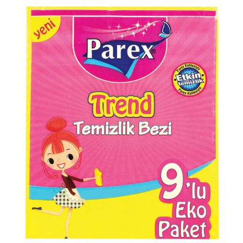 PAREX TEMİZLİK BEZİ 9LU TREND 1*24////