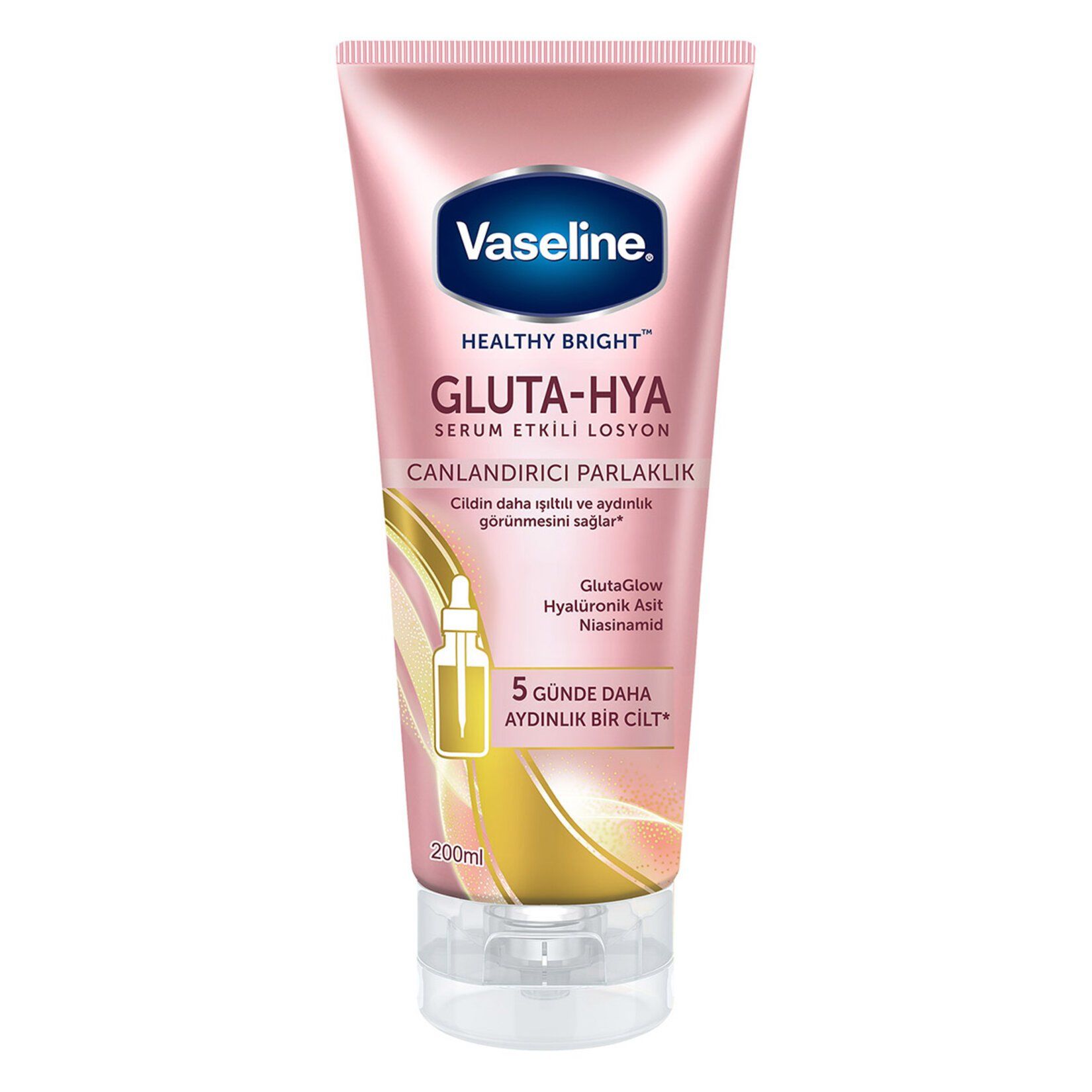 VASELİNE VÜCUT LOSYONU 200ML GLUTA-HYA CANLANDIRICI PARLAKLIK 1*6