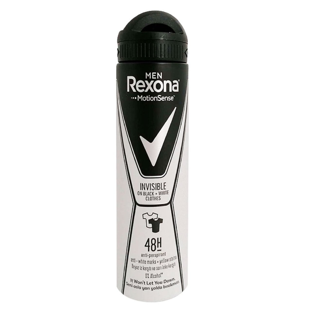 REXONAXXXX DEO MEN İNV.BLACK-WHİTE CLOTHES 150ML 1*24