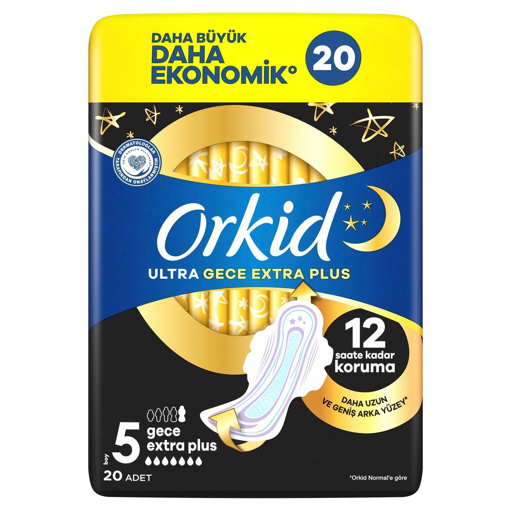 ORKİD ULTRA DAHA EKO 5GECE EXTRA PLUS 20'Lİ 1*8