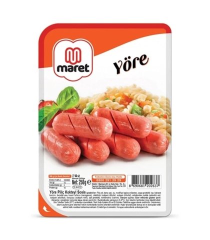 MARET SOSİS YÖRE KOKTEYL 250GR PİLİÇ 1*12