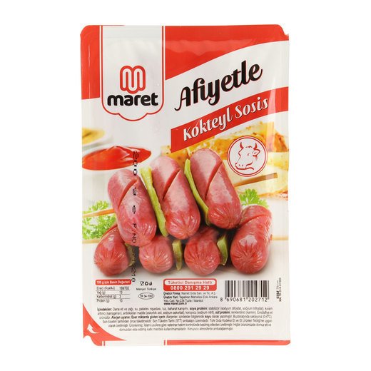 MARET SOSİS AFİYETLE DANA KOKTEYL 200GR 1*12