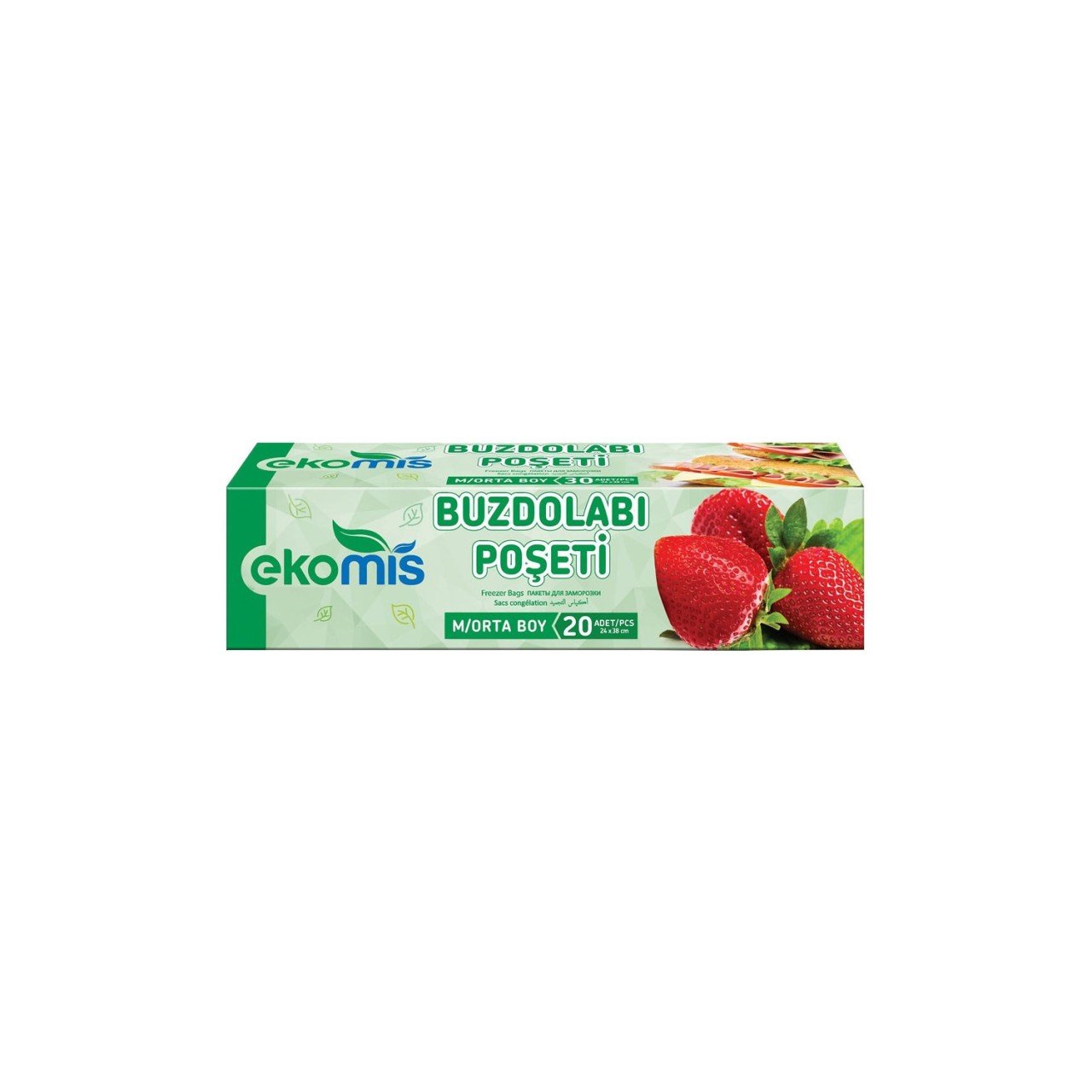 EKOMİS BUZD.POŞ.ORTA 20Lİ(24*38CM) 1*24