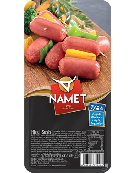 NAMET SOSİS HİNDİ 140GR 4993-72 1*10