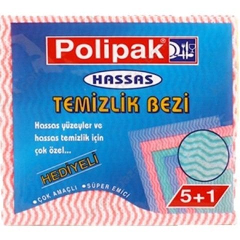 POLİNA HASSAS TEMİZLİK BEZİ 5+1 1*48