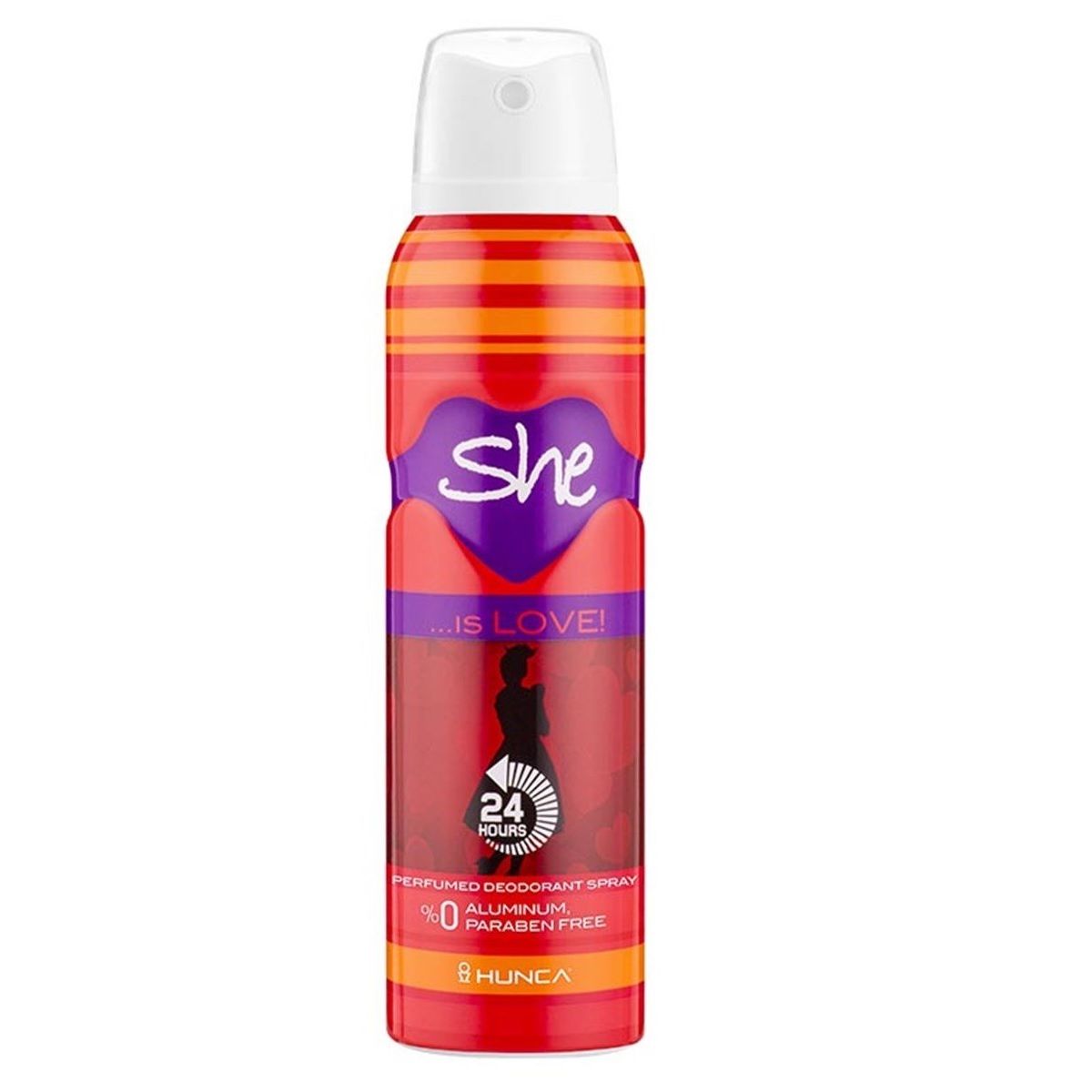 HUNCA DEO SHE İS LOVE 150ML 24H 1*24