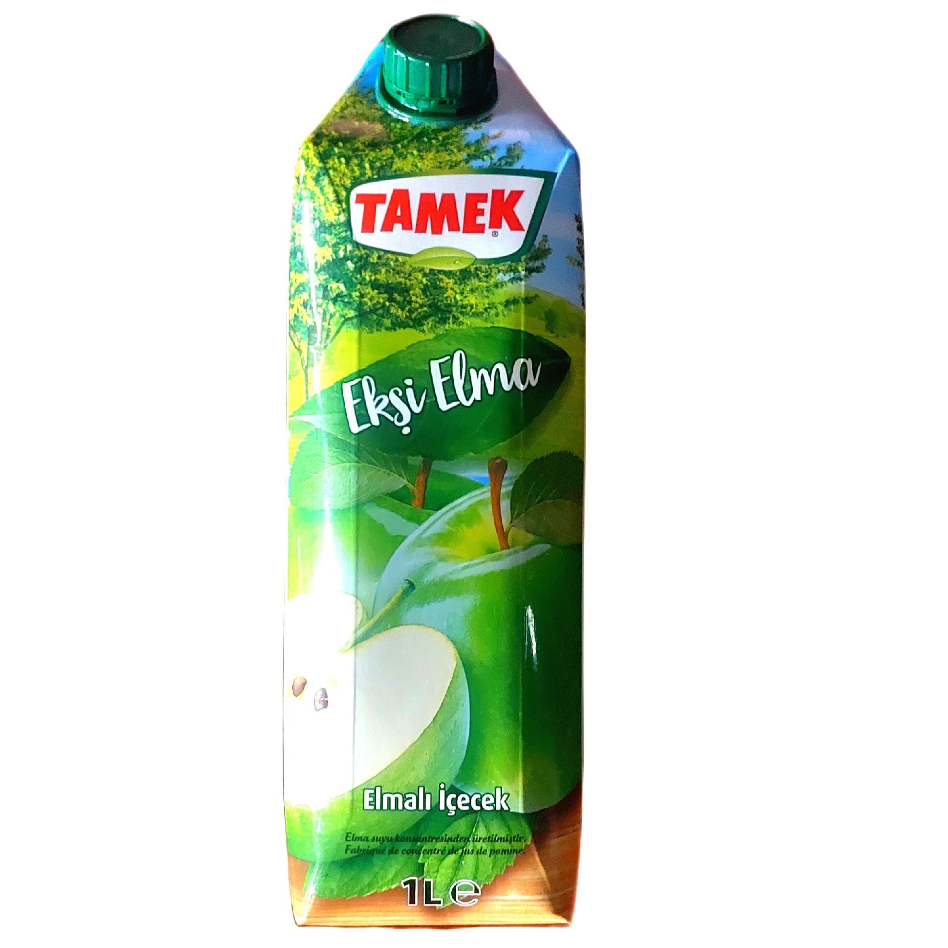 TAMEK MEYVE SUYU 1L.M.EKŞİ ELMA SUYU TETRA 1*12