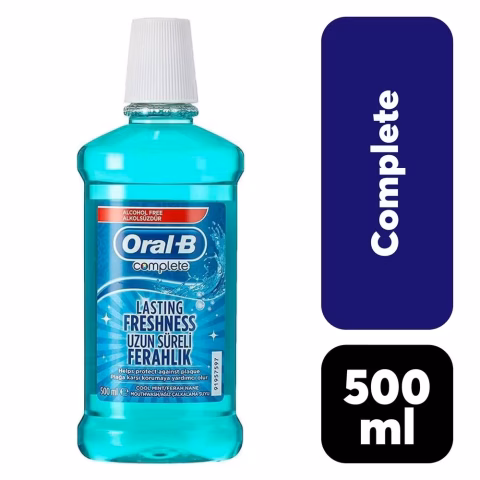 ORAL-B COMPLETE 500ML AĞIZ BAK.SUYU FERAH//// NANE ALKOLSÜZ 1*6