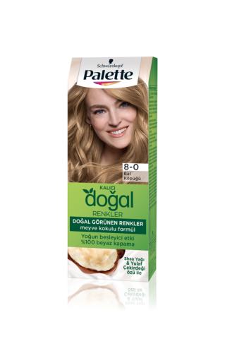 PALETTE DOĞAL RENK 8-0 BAL KÖPÜĞÜ SHEA YAĞI& YULAF ÇEK.ÖZÜ 1*10