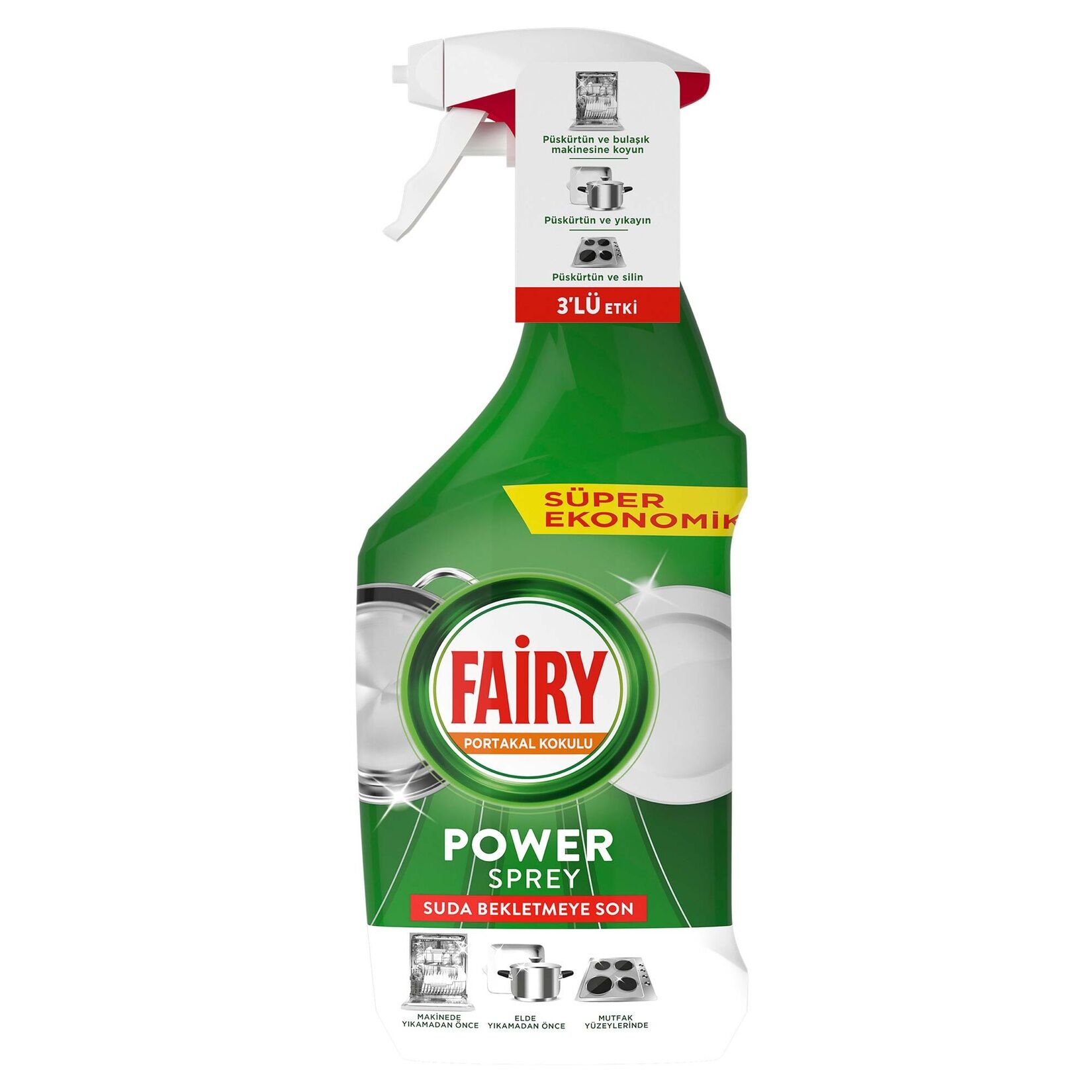 FAİRY SPREY 800ML POWER MUTFAK PORTAKAL KOKULU 1*10