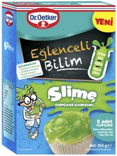 DR.OETKER.K. EĞL. BİLİM SLİME CUPCAKE 254G 1*8