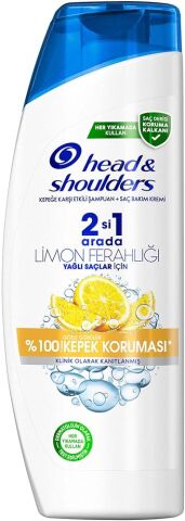 HEAD ŞAMPUAN 300ML 2/1 LİMON YAĞLI SAÇ %100KEPEK KORUMA 1*6