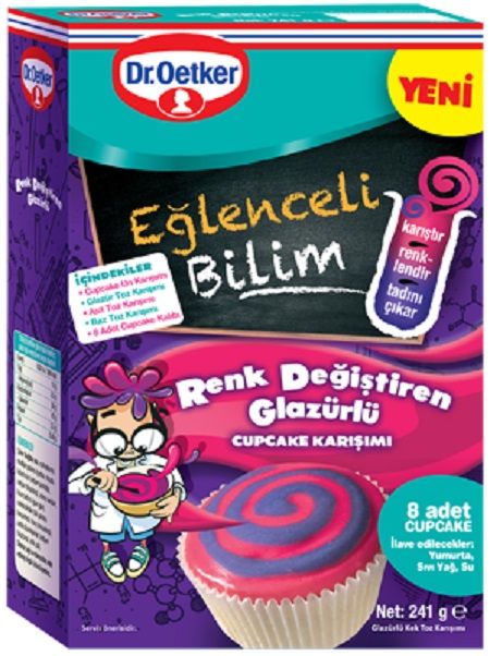 DR.OETKER.K. EĞL. BİLİM RENK DEĞ.GLAZÜR CUPCAKE 241G 1*8