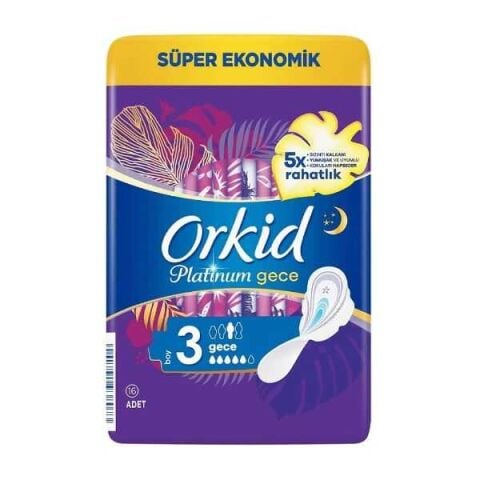 ORKİD PLATİNUM SÜPER EKO 3GECE 16'LI UZUN EKSTRA 1*12