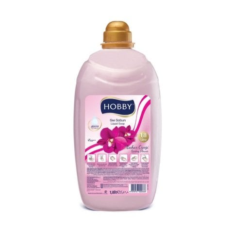 HOBBYXXXX SIVI SABUN 1,8LT BAHAR ÇİÇEĞİ KREMLİ 1*8