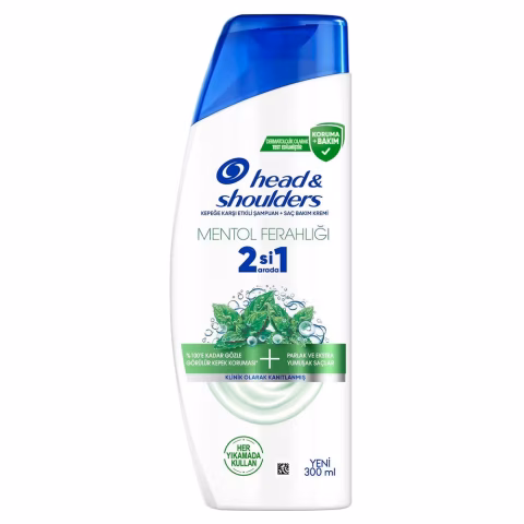 HEAD ŞAMPUAN 300ML 2/1 MENTOL FERAHLIĞI %100KEPEK KORUMA 1*6