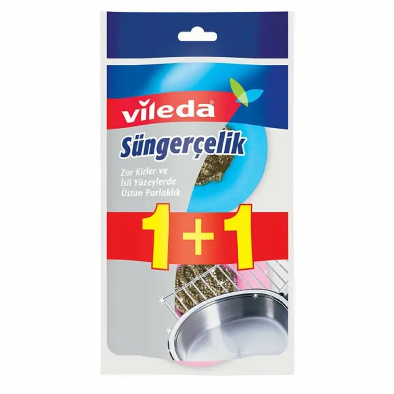 VİLEDA ÇELİK TEL SÜNGERLİ 2'Lİ  1*12