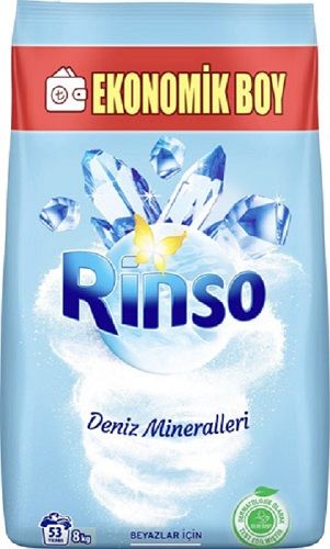 RİNSO MAT.8KG DENİZ MİNERALLERİ BEYAZLAR İÇİN 1*1