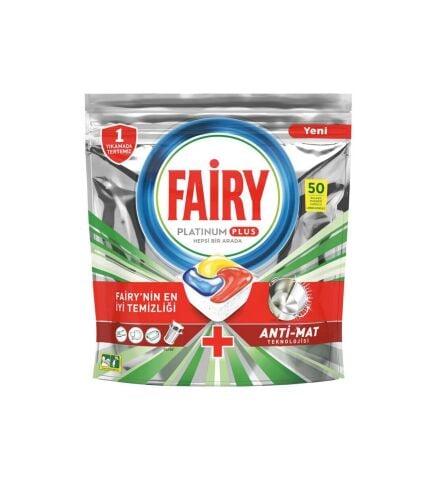 FAİRY KAPS.PLAT.PLUS 50'Lİ LİMON KIRMIZI 776G 1*4