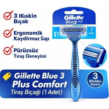 GİLLETTE BLUE III PLUS COMFORT TEKLİ 1*10