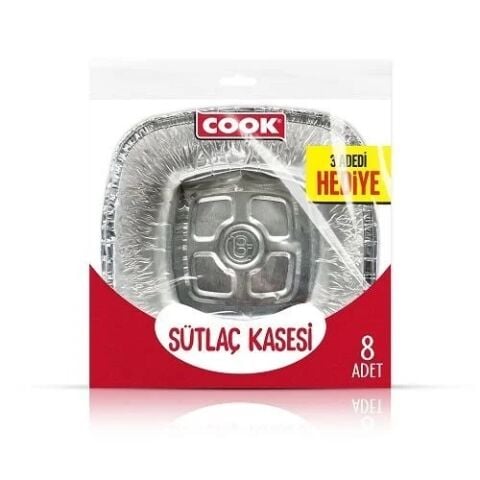 COOK ALÜMİNYUM SÜTLAÇ KASE (5+3)LÜ *80PKT