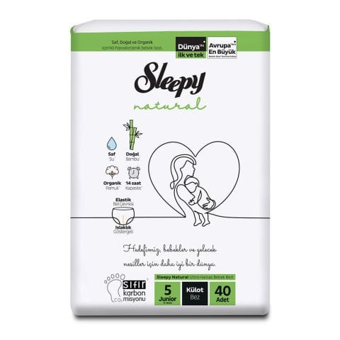 SLEEPYXXXX KÜLOT BEZ NAT.2'Lİ 5JUNİOR 40'LI 11-18KG 1*4